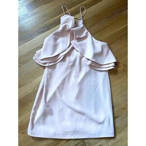 Women's C/Meo Collective Blush Pink Ruffle cocktail dress - size small